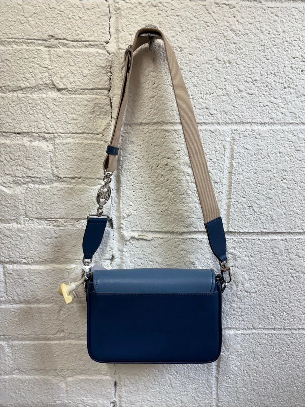 Michael Kors Bradshaw Medium Colorblock Leather Messenger Bag
